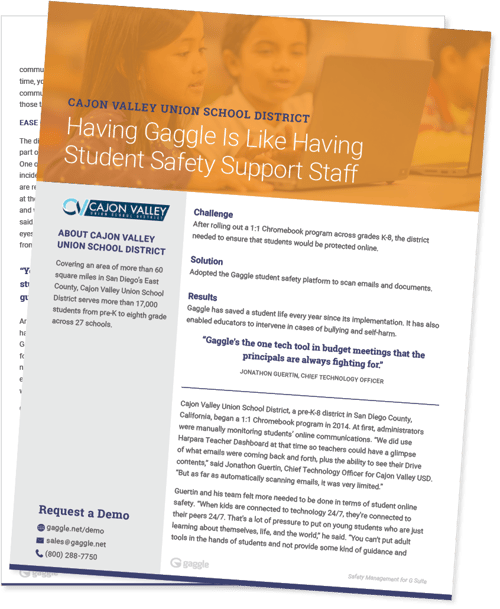 CASE STUDY - Cajon Valley Union School District