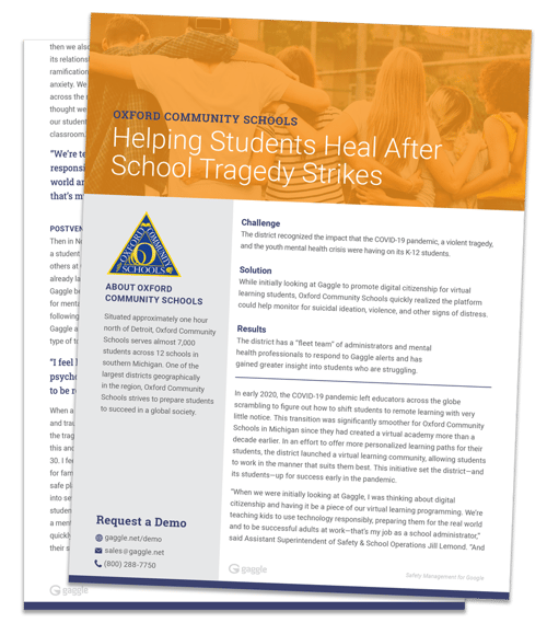 CASE STUDY - Oxford Community Schools