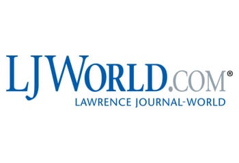 LJWORLD logo blue and white