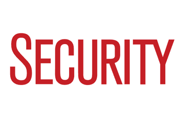 Red font that says Security on white background