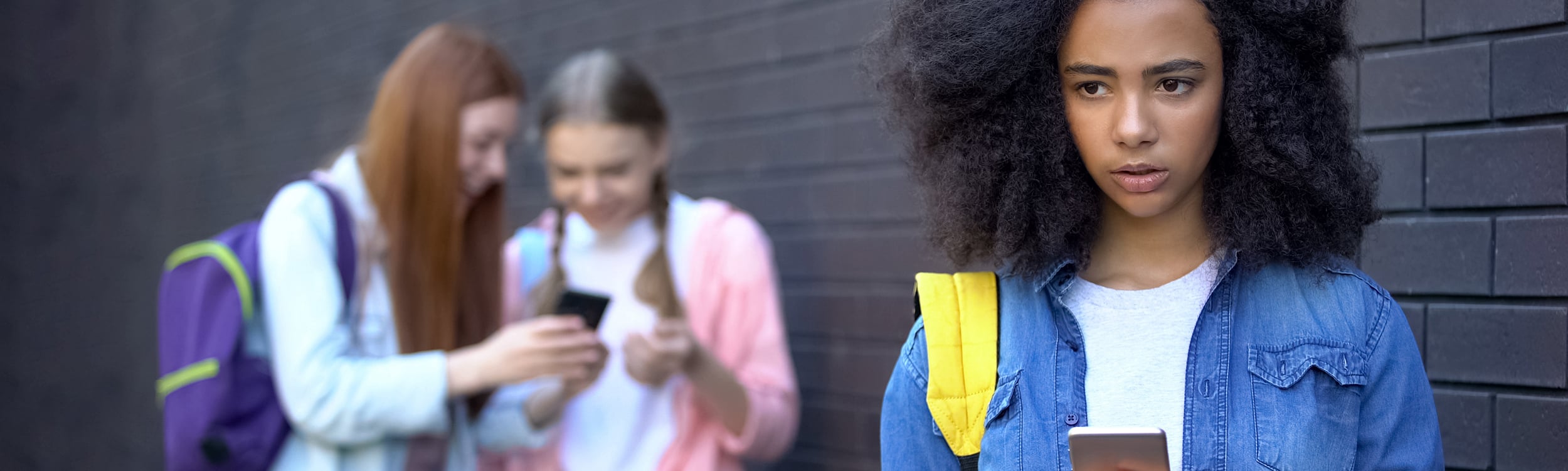 Students with devices