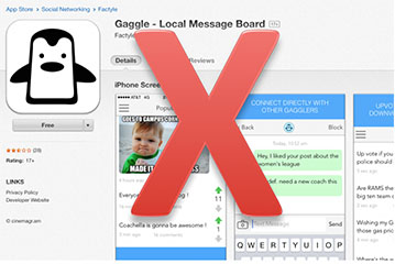Media Advisory: Gaggle – Local Message Board App not Affiliated with Gaggle.Net, Inc.