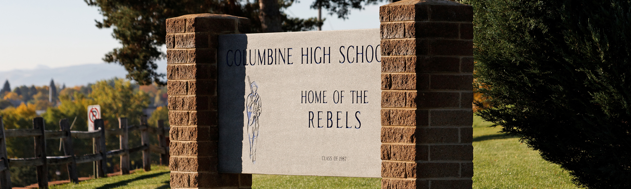 Columbine High School sign