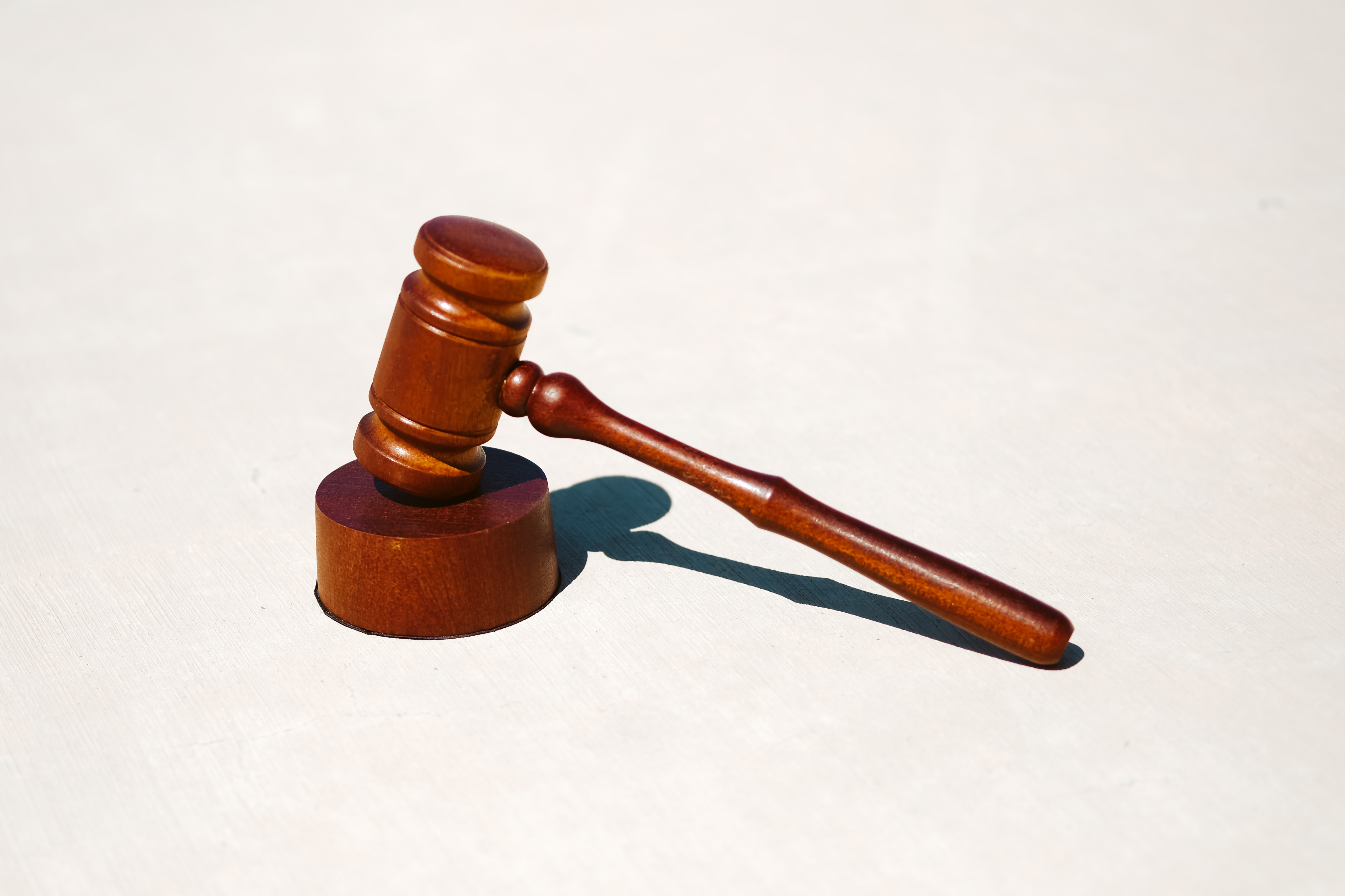 Wood gavel and sound block