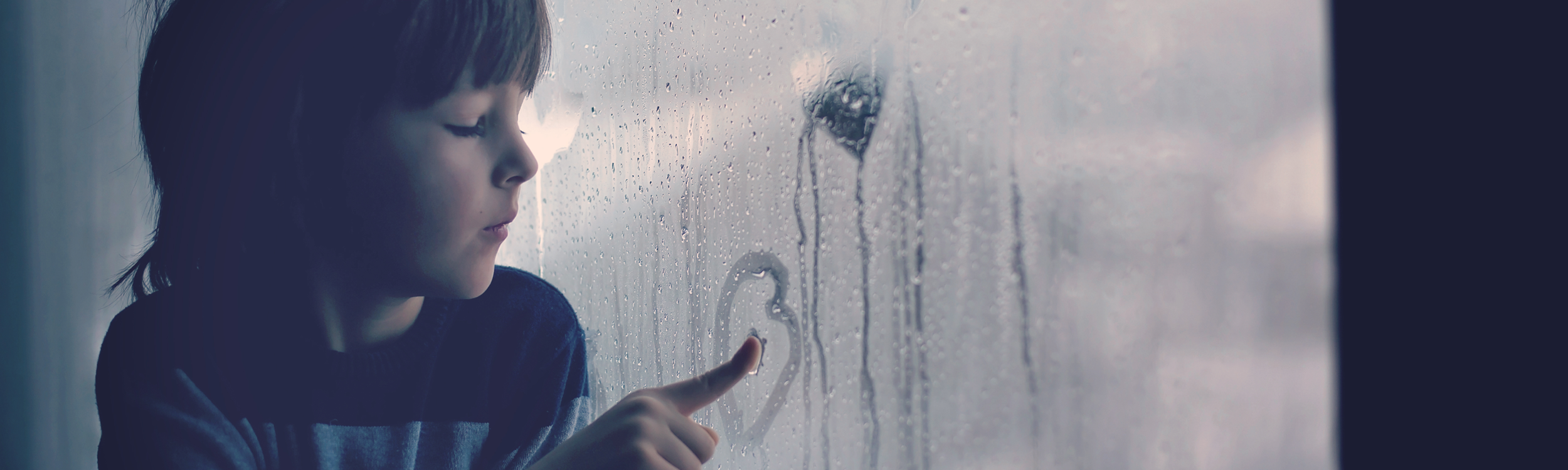 Young student at window